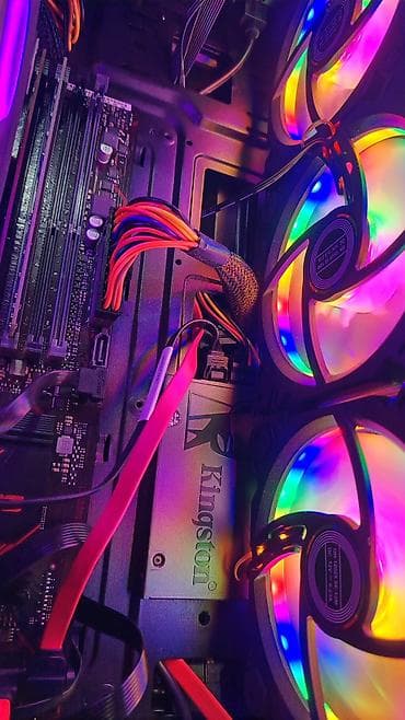 Modemlər və şəbəkə avadanlıqları: Oyun və iş üçün hazır masaüstü kompüter seti - Monitor: MSI əyri — 7