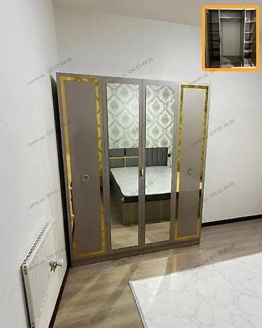 qapi olculeri: 4 Qapılı Dolab Standart ölçülü otaqlar üçün ideal həll. Geyimlərinizi — 1