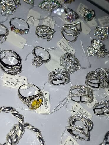 gümüş kişi üzükleri: Üzük, Gümüş, Qaşsız — 11