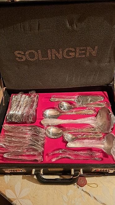 cen bak: Almaniya SOLINGEN 72 hissəli süfrə ləvazimatları dəsti tecili pul — 2