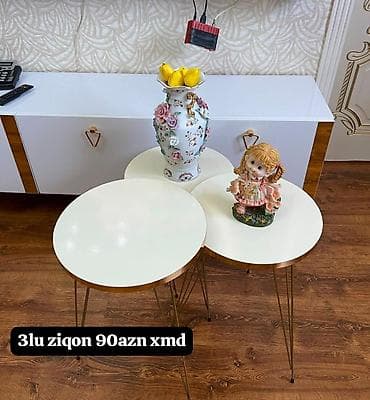 masa kuxna: Yumru masa, Açılmayan, Təkərsiz, Zəmanətsiz — 5