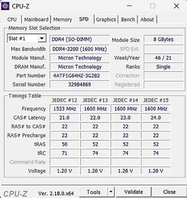 ddr4 8gb: Operativ yaddaş (RAM) Crucial, 8 GB, 3200 Mhz, DDR4, Noutbuk üçün, Yeni — 4