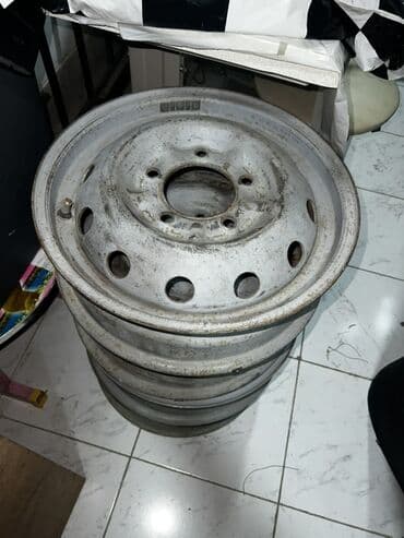 диски на ниву: Məhsul: Niva zavod disklər (4 ədəd) - Material: demir - Rəng: boz/ağ — 3