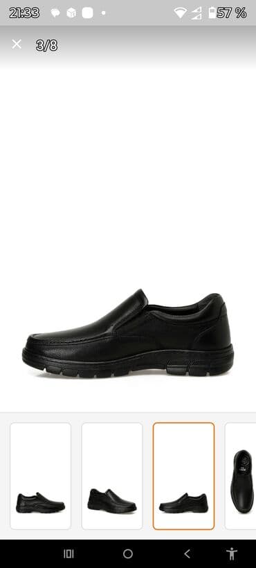 Ботинки: Məhsul: Kişi loafer tipli ayaqqabı - Rəng: qara - Model: bağlamasız — 3