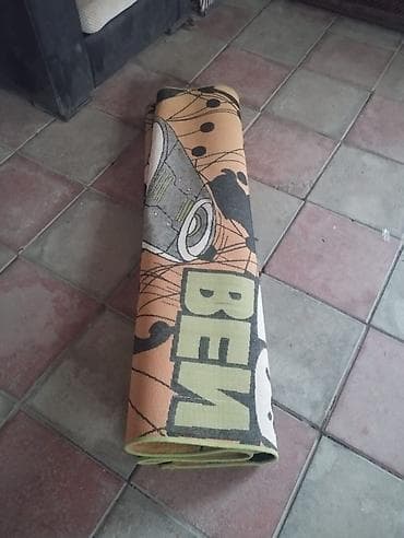 детский ковер: Uşaq otağı üçün Ben 10 temalı xalça - Rəng və dizayn: Yaşıl, narıncı — 4