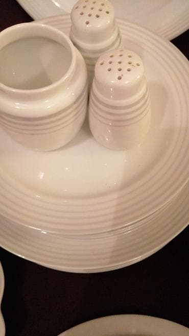 Nahar dəsti, rəng - Ağ, Farfor, 6 nəfərlik, Almaniya — 7