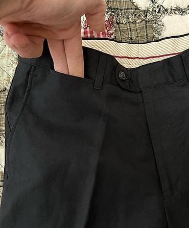 yun şalvar: Qara klassik şalvar – WERTHER, ölçü 46 - Rəng: dərin qara - Kəsim — 3