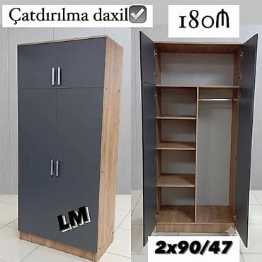 skaf: 2 Qapılı Dolab 180Azn💥 ✔️Rəng seçimi var Ölçü 200x90x47 ✔️ Şəhər — 1