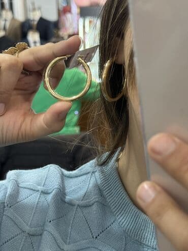 qızıl srqa: Sırğa, Sarı qızıl, 585 Əyar, 4800 g — 5