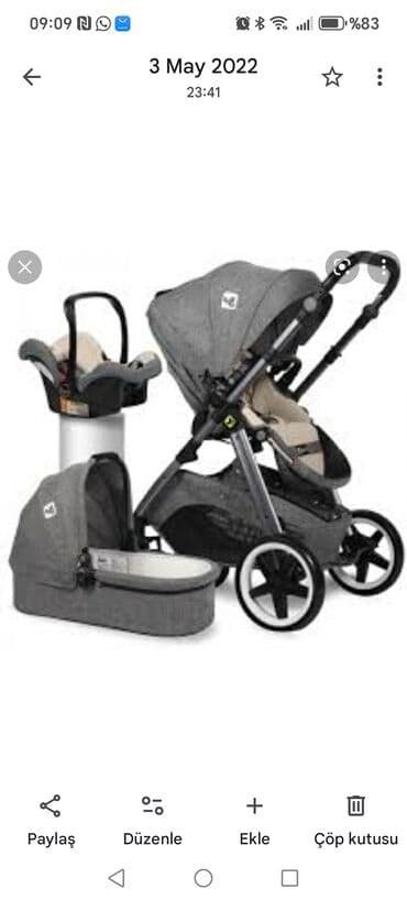 3-ü 1-də araba, Yaş: <1 ay