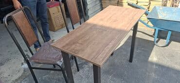 stol desdi: Açılmayan, Dördbucaq masa, 2 stul — 4
