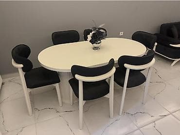 ağ stullar: Yeni model Oval yemək dəsti – 6 nəfərlik 530Azn. - Komplekt: 1 ədəd — 2