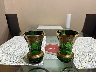 Стаканы, цвет - Зеленый, Хрусталь, Набор из 2 шт. — 1