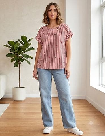şort: Qadın qısaqol T-shirt dəsti 1) Krem rəngli T-shirt – “LOVE MORE” - Ön — 3