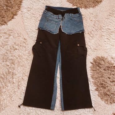 qadın paltarı: Şalvar Tezedi. standart ölcu. Beli rezinlidi rahat. Arxasi cins — 2