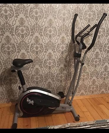 Другое для спорта и отдыха: Gümüşü rəngdə, oturacaqlı və hərəkətli qolları olan elliptik trenajor — 1