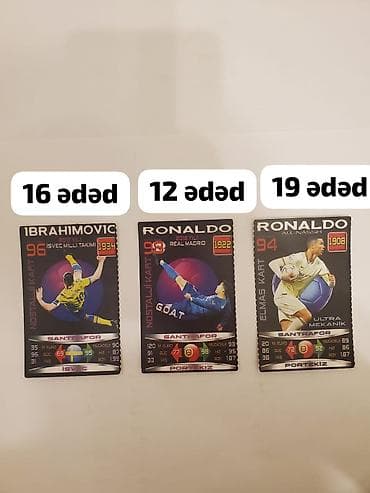 Futbol kolleksiya kartları seti Məhsul: Müxtəlif seriyalardan — 2