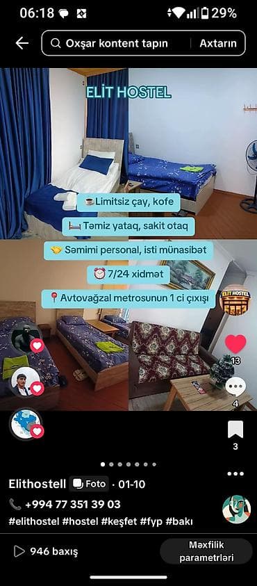 ELİT HOSTEL – Bakı - Sakit və rahat otaqlar, təmiz çarpayılar -