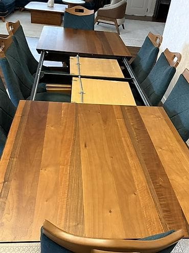 parca stul: Qonaq otağı üçün, Açılmayan, Dördbucaq masa, 8 stul — 5