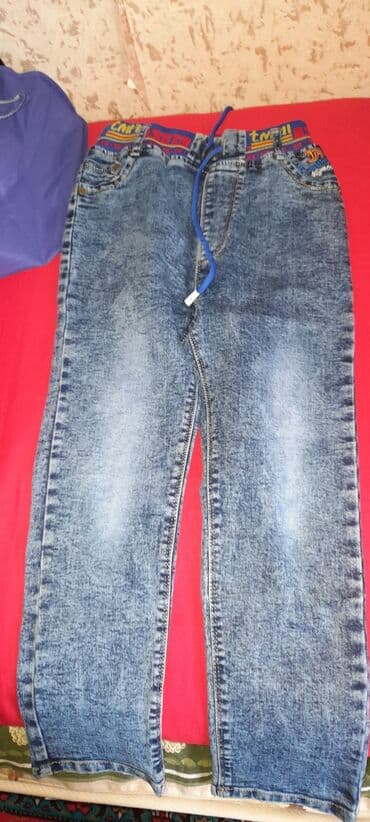 детские летние шорты: Uşaq geyim dəsti – cins şalvar və 3 ədəd şort sortik salvarlar az — 5