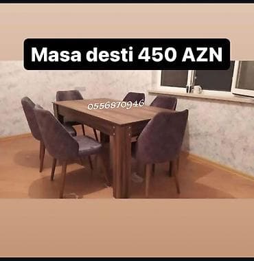 Düz masa, Qonaq otağı üçün, 6 nəfər, Açılmayan, Rusiya, Zəmanətli