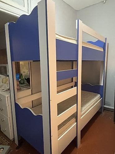 Mebel: Oğlan və qız üçün, İşlənmiş, Çarpayı, Matras ilə, Siyirməsiz — 2