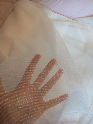 pərdələr ikinci el: Yeni, Tül, rəng - Ağ, Pulsuz çatdırılma — 3