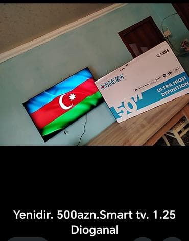 приставка смарт тв для телевизора: QUICKS Q-9265 Smart TV - Ekran ölçüsü: 50" (təxminən 125 m diaqonal) — 1