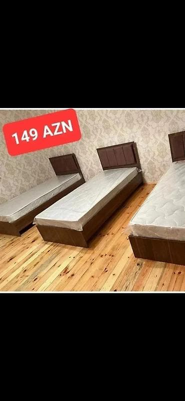 tek çarpayılar: Tək nəfərlik çarpayı – 149 AZN - Minimalist, müasir dizayn: düz — 5