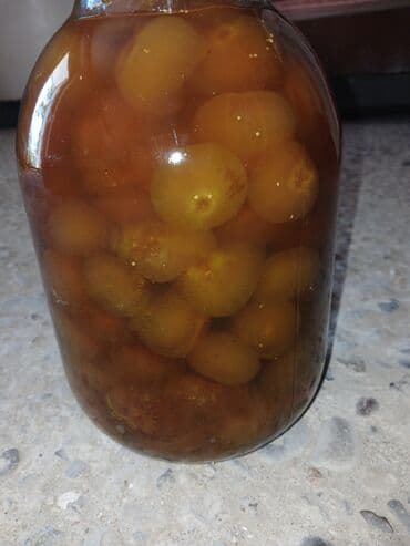 Digər qida məhsulları: Mürəbbə – xırda zoğal/plovik tipli meyvədən (xırda, bütöv dənələr) — 1