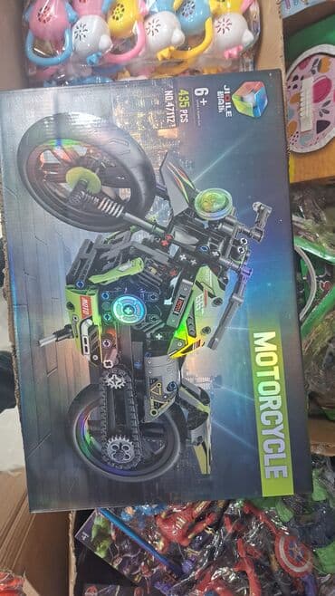 uşaq üçün maşinlar: JIOLE “Motorcycle” konstruktor dəsti - Yaş: 6+ - Hissələr: müxtəlif — 5