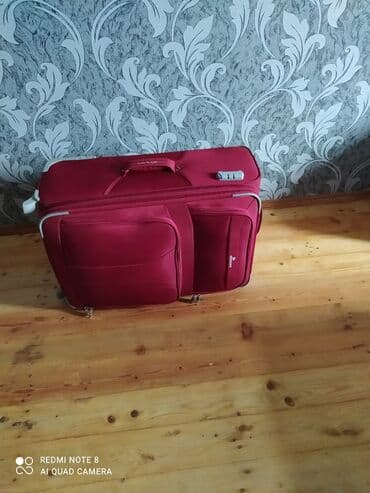 купить бу чемодан: Teze ist olunmamis boyuk " L" olculu, arxadan iki tekerli onden iki — 3