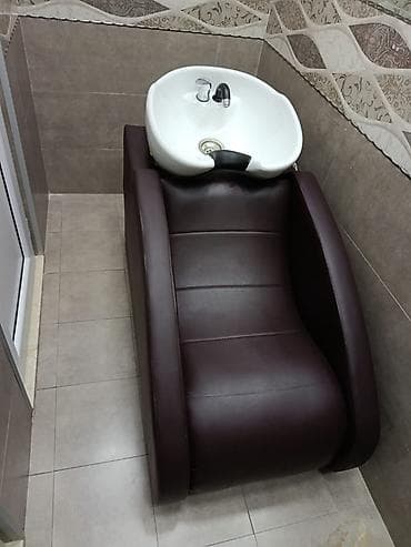 ucuz kasa: Salon üçün saç yuma kreslosu və keramika lavabo - Model: inteqrə — 2
