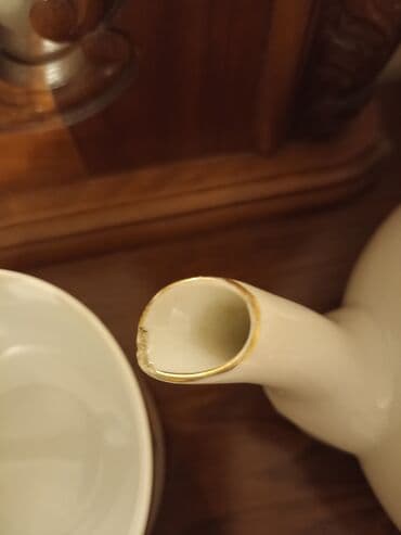 cay dəstləri: Çay dəsti, rəng - Ağ, Farfor, 6 nəfərlik, Almaniya — 17