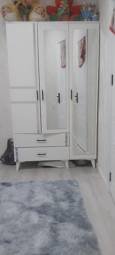 Yeni, 3 qapılı, Ağ, Digər material, Açılan, Düz dolab — 3