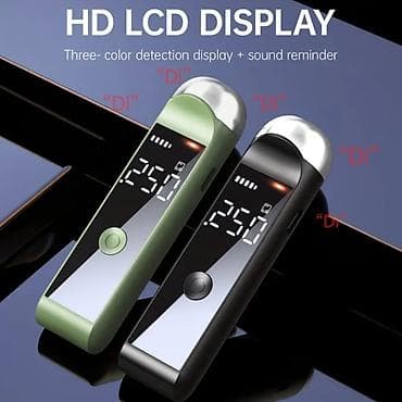 Rəqəmsal Nəfəs Alkoqol Testeri – HD LCD displey, üçrəngli göstərici və