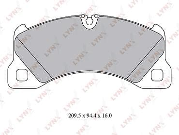 LYNXauto Ön Əyləc Bəndi (Naklatka) BD-8031 PORSCHE, VOLKSWAGEN OEM — 2