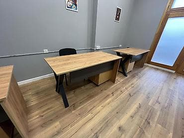 balkon masa: Ofis masaları dəsti - Menecer üçün L‑şəkilli iş masası: geniş iş — 3