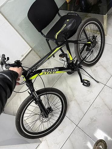 bmx velo: Velosiped – Echo Start (qara/neon sarı) - Çərçivə: yüngül alaşımlı — 3