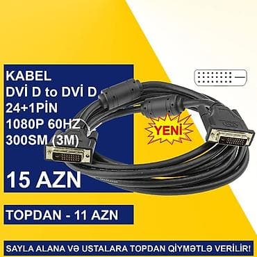 yeni modem: DVİ Kabellər SAYLA ALANA VƏ USTALARA TOPDAN QİYMƏTLƏ VERİLİR! ⭐Display — 6