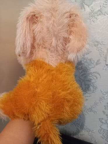 afrika şiri istifade qaydasi: Xəzəl tüklü yumşaq oyuncaq – it balası - Model: uzanmış pozada it — 3