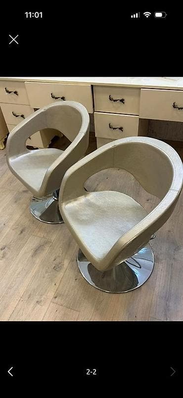 nerjavik stol: Satılır: Gözəllik/saç salonu üçün mebel dəsti - 2 ədəd salon kreslosu — 1