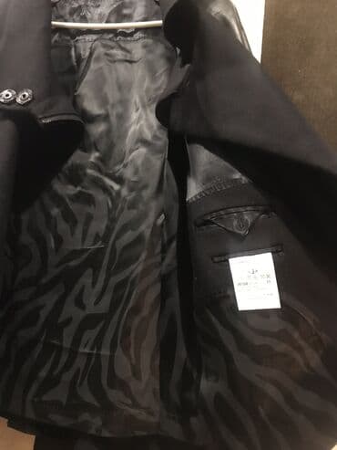 kurtk: Qadın gödəkçə – qara rəng, qarışıq material - Dizayn: assimetriyalı ön — 4