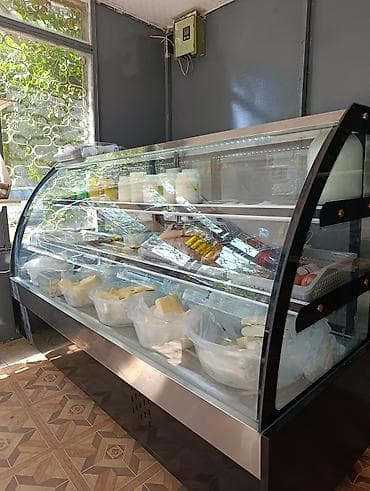 Soyuduculu vitrin – mağaza/kafe/market üçün - Qabarıq ön şüşəli