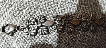 saat qol: Gümüş rəngli zərif qolbaq - Dizayn: Bütün qolbaq boyunca bir-birinə — 2