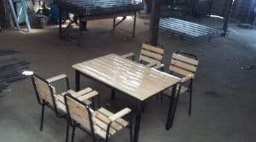 toxunma saplar satisi: Yeni, Kvadrat masa, 4 stul, Açılmayan, Stullar ilə, Taxta, Azərbaycan — 29