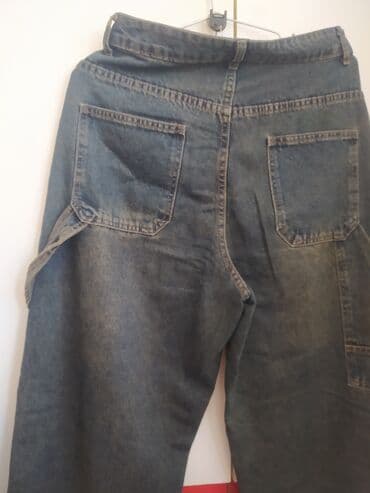 Köynəklər: Unisex beqi şalvar. 30 razmer - Material: 100% denim (jeans parça) — 2