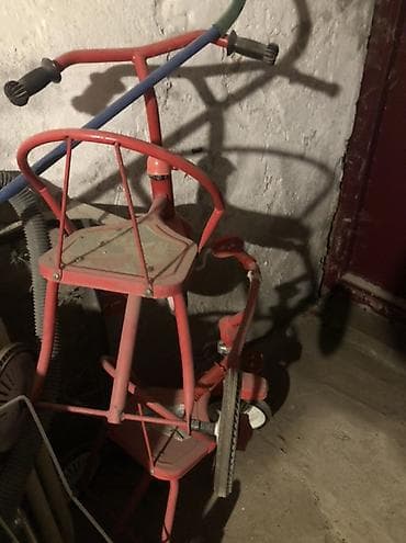 3 təkər velosiped: Uşaq üçtəkərli velosipedi - Rəng: qırmızı - Konstruksiya: möhkəm — 1