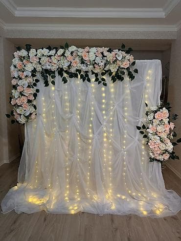 репетитор по геометрии 5 класс: Dekorativ fotozona/arxa fon kompozisiyaları - Nişan, toy, ad günü və — 6