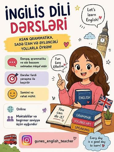 Müəllim tələb olunur, Xarici dillər, 3-5 illik təcrübə lalafo.az -da Müəllim tələb olunur, Xarici dillər, 3-5 illik təcrübə